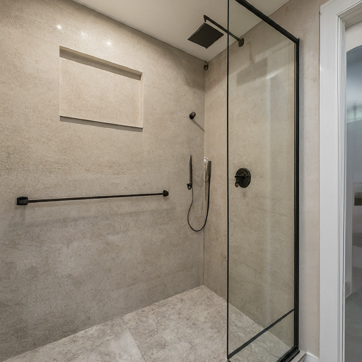 Cincinnati bathroom with luxurious walk-in shower