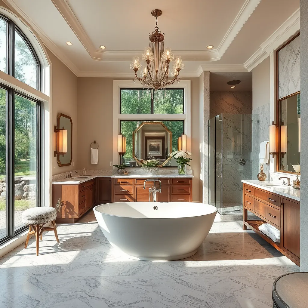 Master bathroom in Columbus, Ohio